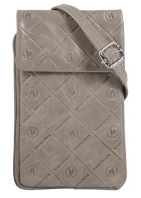 Bruno Banani Damen Umhängetasche, grau, Leder, unifarben, leicht glänzend, Taschen, echt Leder