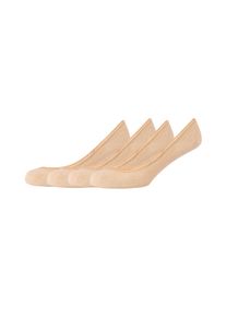 s.Oliver Damen Füßlinge "Füßlinge 4er Pack", Gr. 35, beige, 75% Baumwolle 23% Polyamid 2% Elasthan, uni, Socken