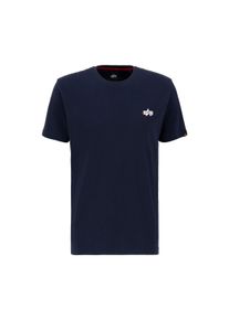Herren T-Shirt "Alpha Industries Men - T-Shirts Signature Puff Print BP T", blau, Gr. M, Alpha Industries, Obermaterial: 100% Baumwolle, Shirts