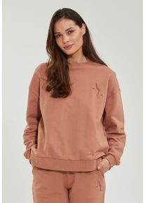 ENDURANCE ATHLECIA ATHLECIA Damen Sweatshirt "Lia", braun, casual, Gr. 34, unifarben, 90% Baumwolle, 10% Polyester, Sweatshirts, im lässigen Oversized-Schnitt