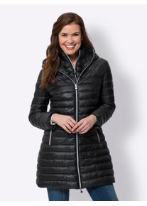 Heine Damen Steppjacke, schwarz, Gr. 50, unifarben, 55% Polyester, 45% Polyamid, Jacken