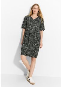Cecil Damen Sommerkleid, schwarz, casual, Gr. XXL, bedruckt, Stoff, 100% Viskose, Kleider, aus Viskose