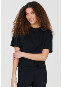 ENDURANCE ATHLECIA ATHLECIA Herren Funktionsshirt "London", schwarz, casual, Gr. 40, unifarben, 60% Baumwolle, 40% Polyester, Shirts, im gecroppten Oversize-Design