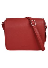 Bruno Banani Damen Umhängetasche, rot, Leder, unifarben, leicht glänzend, Taschen, echt Leder