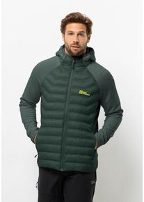 Jack Wolfskin Herren Hybridjacke "ROUTEBURN PRO HYBRID M", grün, Gr. S, Obermaterial: 100% Polyester; Kontrast: 93% Polyester, 7% Elastan; Futter: