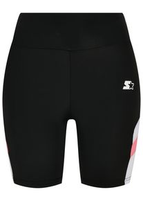 Damen Shorts "Starter Black Label Damen Ladies Starter Cycle Shorts", schwarz-weiß, Gr. M, STARTER Black Label, 80% Polyimid, 20% Elasthan, Hosen