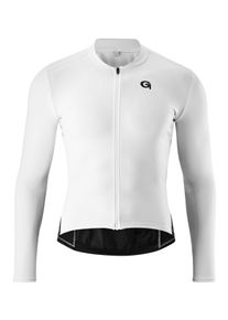 Gonso Herren Radtrikot "SITIVO TRIKOT LONGSLEEVE M", weiß, Gr. XL, 80% Polyester, 15% Elasthan, 5% Polyamid, Trikots, Herren Fahrradtrikot langarm,