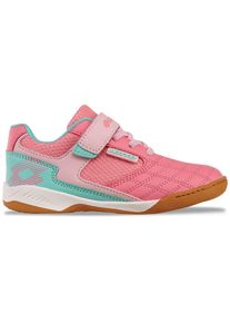 Lotto Kinder Hallenschuh, Gr. 33, pink, Synthetik, Kunstfaser, mehrfarbig, sportlich, Schuhe, - mit nicht-färbender Sohle