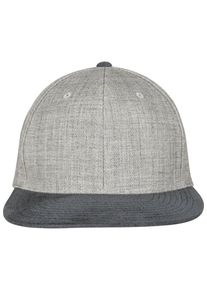 Flexfit Damen Flex Cap "Flexfit Snapback Melange Velour Snapback", grau, casual, unifarben, 68% Polyester, 28% Viskose, 4% Elasthan, Caps