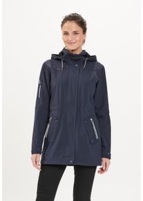 WHISTLER Damen Kurzmantel "ISOBEL", blau, sportlich, Gr. 36, unifarben, 96% Polyester, 4% Elasthan, Mäntel, mit komfortablem Langschnitt