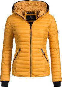 Navahoo Damen Steppjacke "Kimuk", gelb, casual, Gr. L, Obermaterial: 100% Nylon, Futter: 100% Polyester, Wattierung: 100% Polyester, Ärmelfutter: