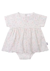 Liliput Baby Body "Blumen", Gr. 50, rosa, 100% Baumwolle, bedruckt, Bodies, mit niedlichen Rüschen