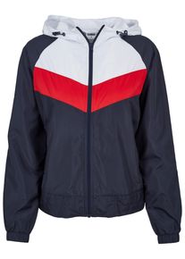 Urban Classics Damen Anorak "Urban Classics Damen Ladies 3-Tone Windbreaker", bunt, casual, Gr. XS, mehrfarbig, 100% Polyester, Jacken
