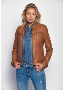 Maze Damen Lederjacke "31Ryana", braun, Gr. XXXL, Obermaterial: 100% Leder, Lamm / Futter: 100% Baumwolle / Ärmelfutter: 100% Polyester, Jacken