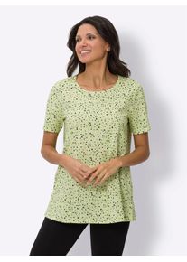 Damen Longshirt "Longshirt", grün, Gr. 48, gemustert, mehrfarbig, 100% Baumwolle, Shirts