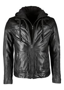 JCC Herren Lederjacke "40750", schwarz, Gr. 54, Oberstoff: 100% Lammnappa-Leder / Futter. 100% Baumwolle / Ärmelfutter: 100% Polyester, Jacken