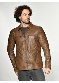 Maze Herren Lederjacke "William", braun, Gr. XL, Obermaterial: 100% Lammleder / Futter: 100% Baumwolle / Ärmelfutter: 100% Polyester, Jacken