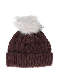 ZIGZAG Kinder Beanie "Rachel", braun, casual, unifarben, 100% Polyacryl, Mützen, mit wärmendem Strickmuster mit stylischer Bommel