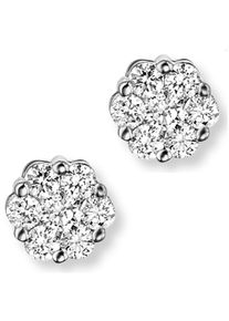 Vivance Damen Paar Ohrhänger "0.25 ct Diamant Brillant Ohrringe Ohrstecker aus 585 Weißgold", Damen, 0.25 ct mit Diamant, Diamanten, silber,