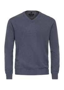 Casamoda Herren Strickpullover "Casamoda Pullover uni", blau, Gr. XXL, 100% Baumwolle, Pullover