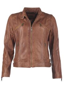 JCC Damen Lederjacke "31024029", braun, Gr. 48, Obermaterial: 100% Lammleder / Futter: 100% Polyester, Jacken