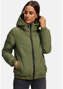 Marikoo Damen Winterjacke "Nayanaa", grün, Gr. L, Obermaterial: 100% Polyester, Innenmaterial: 100% Polyester, Jacken, mit abnehmbarer Kapuze