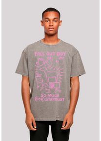 F4NT4STIC Herren T-Shirt "Fall Out Boy Pink Dog So Much Stardust", grau, casual, Gr. XXL, Obermaterial: 100% Baumwolle, Shirts, Premium Qualität
