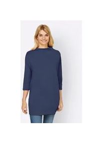 Longshirt Heine "Longshirt" Gr. 38, blau (dunkelblau) Damen Shirts