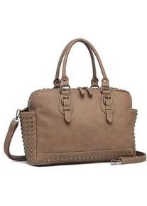 Schultertasche Collezione Alessandro "Boho" Gr. B/H/T: 34cm x 24cm x 12cm one size, braun Damen Taschen mit 2 Seitenfächern