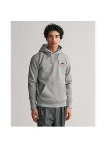 Hoodie Gant "REG MEDIUM ARCHIVE SHIELD HOODIE" Gr. XL, grau (grey melange) Herren Sweatshirts