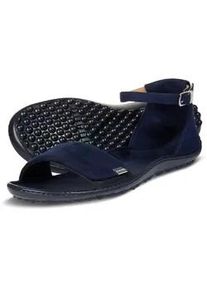 Barfußschuh Leguano Gr. 36, blau (dunkelblau) Damen Schuhe Barfußschuh Riemchensandale Sandale Sommerschuh, Sandale, Sandalette, mit praktischem Klettverschluss