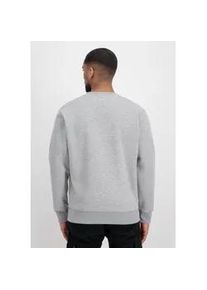 Sweater Alpha Industries "Alpha Industries Men - Sweatshirts Basic Rubber" Gr. 2XL, grau (grau heather) Herren Sweatshirts