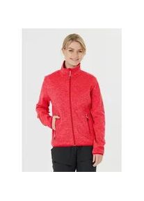 Fleecejacke WHISTLER "SAMANI" Gr. 42, rot Damen Jacken aus schnell trocknendem Funktionsmaterial