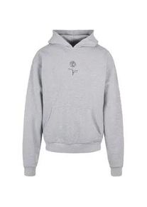 Kapuzensweatshirt Merchcode "Merchcode Herren Rose Ultra Heavy Hoody" Gr. L, grau Herren Sweatshirts