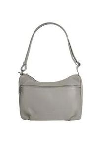 Shopper Samantha Look Gr. B/H/T: 29cm x 22cm x 13cm onesize, grau Damen Taschen echt Leder, Made in Italy