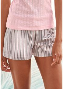 s.Oliver Pyjamashorts mehrfarbig Gr. 32/34 für Damen. Mit Allover-Druck. Basic. Nachhaltig.