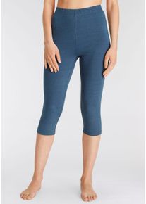 Vivance Große Größen Doppelpack Capri-Leggings Gr. 52/54 blau für Damen