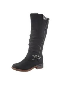 Winterstiefel Rieker Gr. 36, Varioschaft, schwarz Damen Schuhe Bikerstiefel Damenschuh Stiefel Winterstiefel in Used-Optik Bestseller