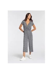 Jumpsuit Laura Scott Gr. 36, N-Gr, schwarz-weiß (schwarz, weiß) Damen Overalls mit V-Ausschnitt - NEUE KOLLEKTION