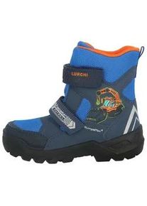 Klettboot Lurchi "Kostja-SYMPATEX" Gr. 34, blau (blau-orange) Kinder Schuhe Stiefel, Kinderschuh, Outdoorschuh, wasserabweisende TEX-Ausstattung