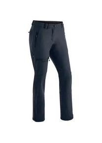 Softshellhose Maier Sports "Adakit W" Gr. 34, Normalgrößen, grau Damen Hosen Trekkinghose, atmungsaktive Outdoorhose, Regular Fit