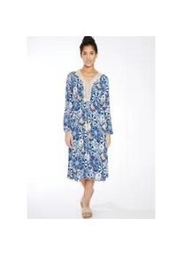 Haily's Sommerkleid HAILY’S "MD V DR Si44ssi" Gr. S (36), N-Gr, blau (3170 blue div) Damen Kleider sommerlich bunter Print