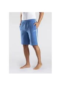 Sweatshorts BENCH. LOUNGEWEAR "kurze Relaxshort, Jogginghose" Gr. S (44/46), N-Gr, blau Herren Hosen weicher Sweat-Qualität