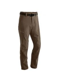 Funktionshose Maier Sports "Nil" Gr. 98, Langgrößen, braun (dunkelbraun) Herren Hosen Wanderhose, atmungsaktive Outdoor-Hose mit Roll up Funktion