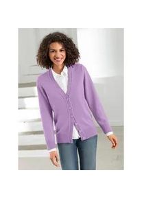 Strickjacke Casual Looks Gr. 38, lila (flieder) Damen Strickjacken