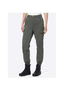 Bequeme Jeans Heine Gr. 48, Normalgrößen, grün (khaki) Damen Jeans