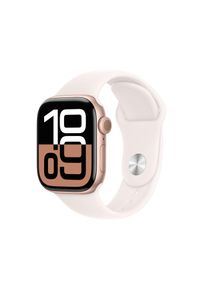 Apple Watch S10 Aluminium 42mm Rosegold (Sportarmband blassrosa) M/L MWWJ3QF/A