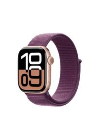 Apple Watch S10 Aluminium 46mm Rosegold (Sport Loop pflaume) MWWV3QF/A