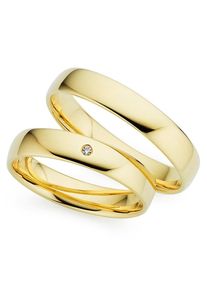 Phoenix PHÖNIX Trauring "Schmuck Geschenk Gold 333 Trauring Ehering LIEBE versch. Varianten", 61, 0,01 ct SI = kleine Einschlüsse mit Brillant, Gelbgold 333,