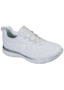 Skechers Damen Slip-On Sneaker "Summits", Gr. 40, weiß, Textil, sportlich, Schuhe, Slipper, Freizeitschuh, Komfortschuh mit Memory Foam
